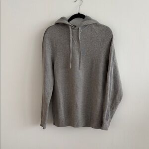Theory wool/cashmere Gray Knit Hoodie
